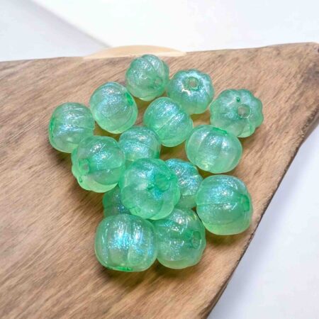 12mm pumpkin radium Beads