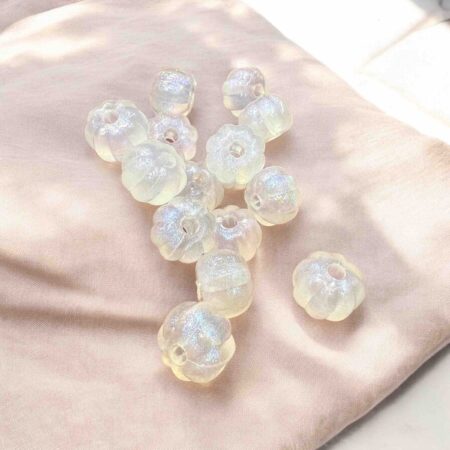 12mm pumpkin radium Beads