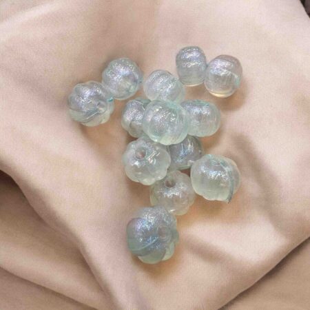 12mm pumpkin radium Beads