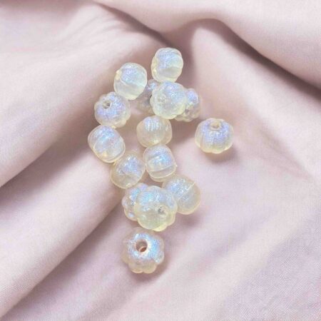 12mm pumpkin radium Beads
