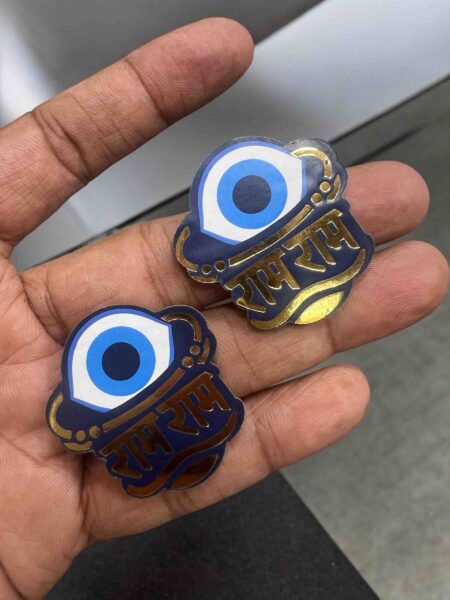 Foil ram ram blue evil eye MDF0230