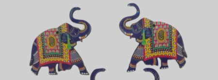 2" Elephant Pair MDF0042