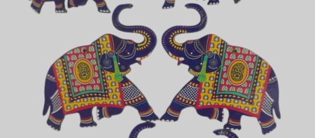 3" Elephant Pair MDF0043
