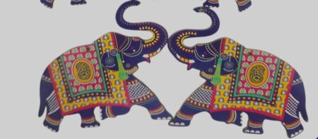 4" Elephant Pair MDF0044