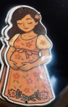 3" Orange pregnant MDF0262