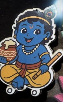 3" Gopal with Flute MDF0253