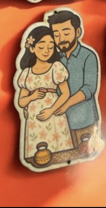 3" pregnant lady with husband MDF0261