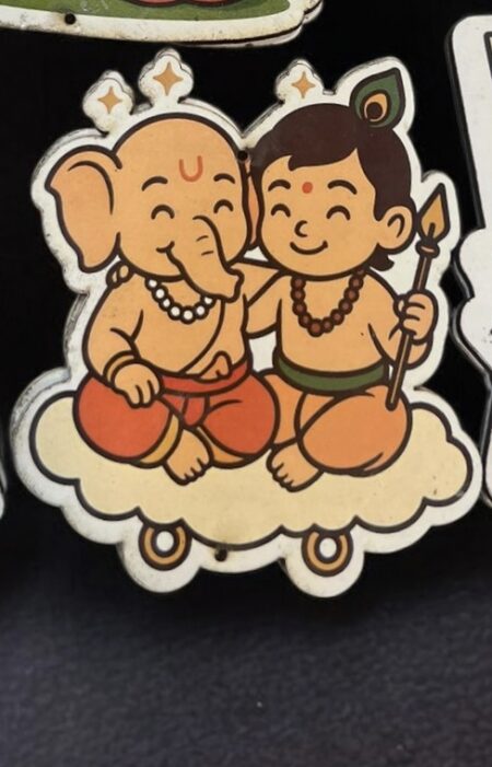 3" Ganesh with Gopal MDF0259