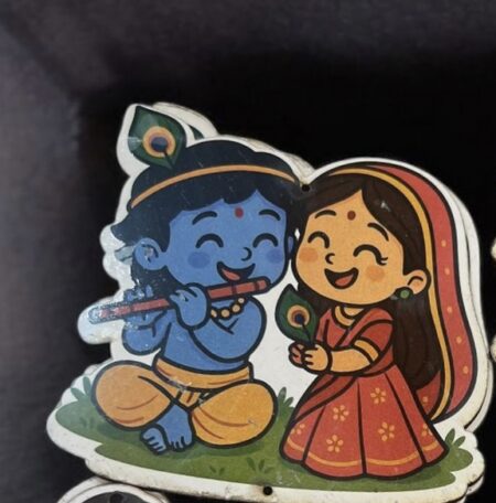 3" Gopal with Radha MDF0254